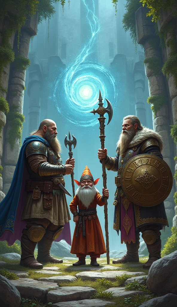 Dwarven warriors,Elven Sorcerer, Gnome Priest, The Hobbit Bandit, Fantasy, Wizardry