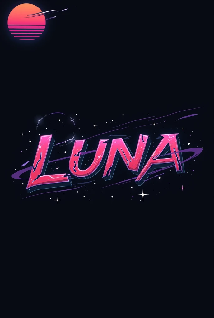 High resolution, Logo for Jdm cars, logo spelling swiftly “Luna” cool, Jdm theme, anime theme, Cyberpunk vibe name spelling, brand logo, logo for tshirt, brand logo “LUNA”, neon vibes, acid trip vibes, acid trip, shooting stars, acid trip inside “LUNA”, acid trip, hallucinations inside “LUNA”, Waves of hallucinations,