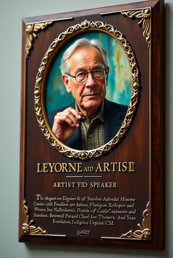 can you make me a plaque for artist speaker