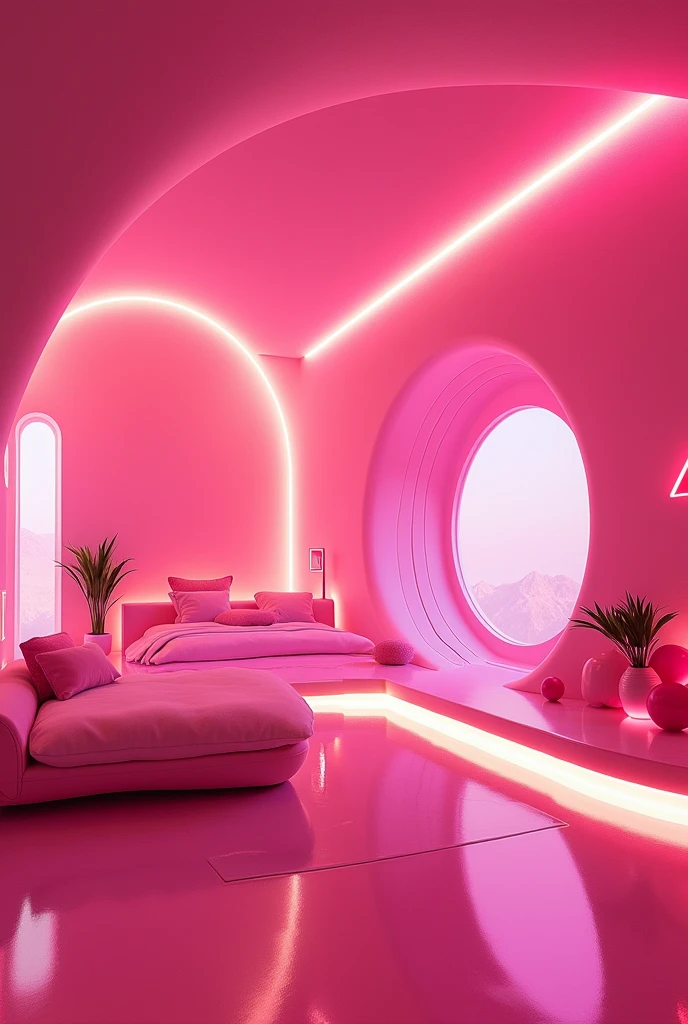 Make a pink aero style room