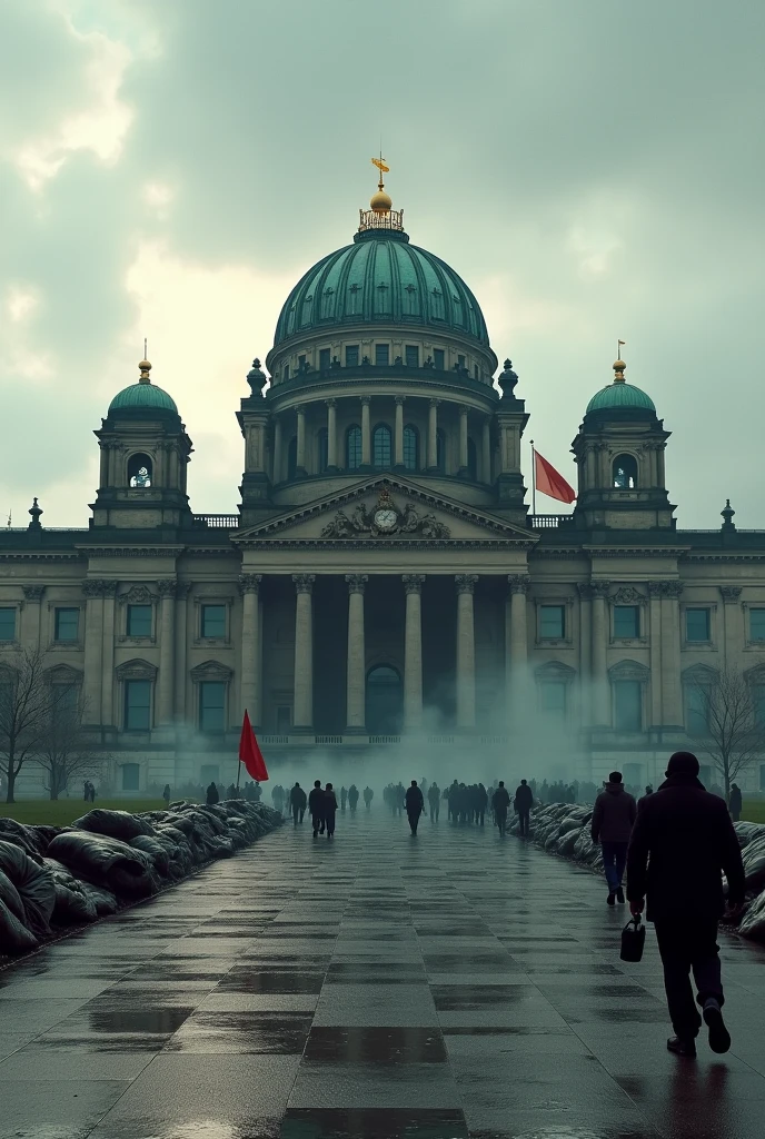 What does the Reichstag look like when a war breaks out 