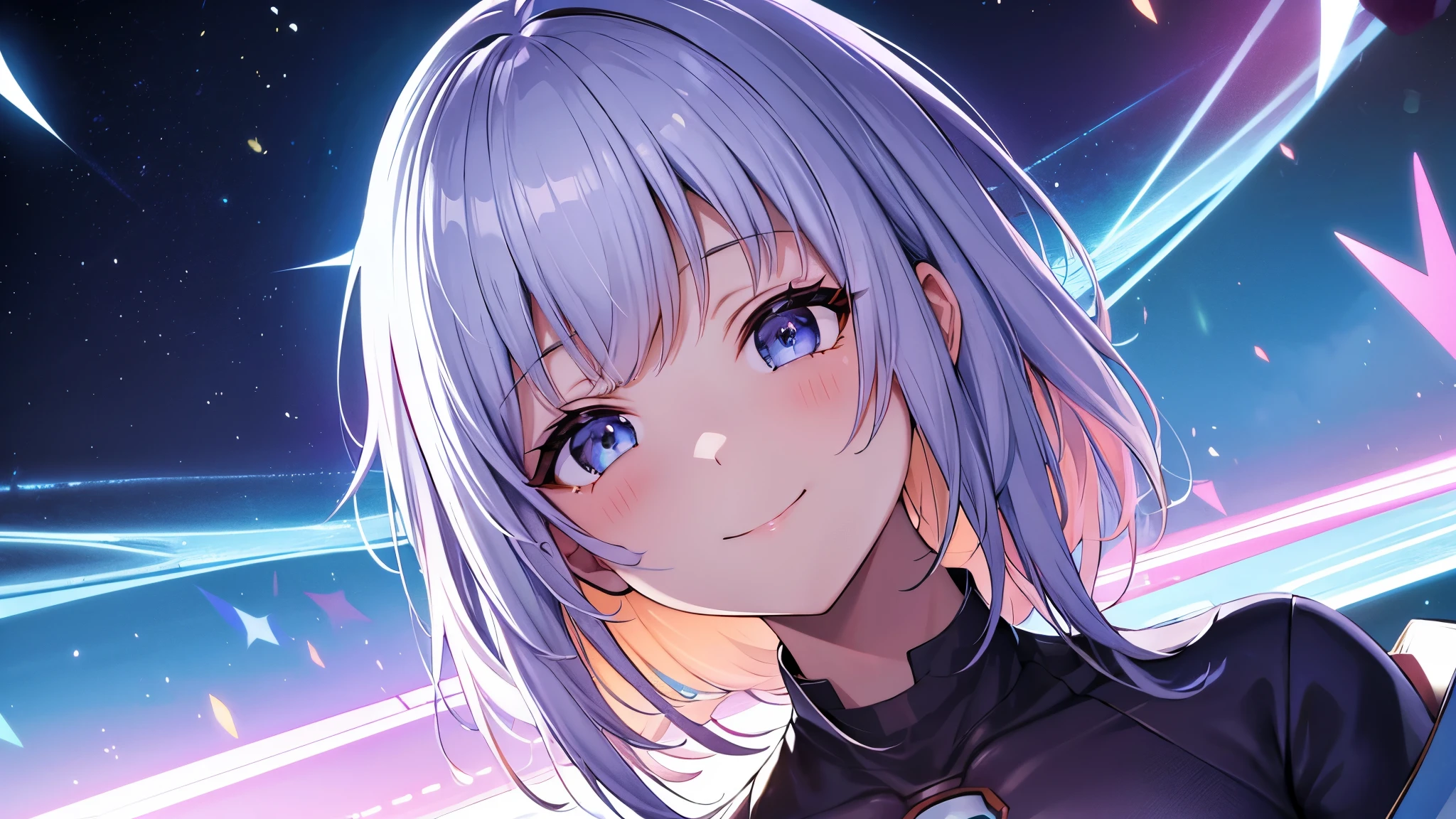 Digital Space、Anime characters、smile