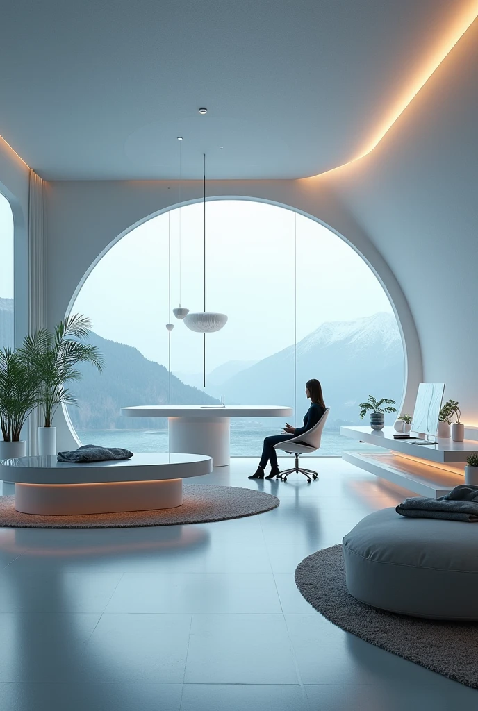 Make a room in a future aero style house