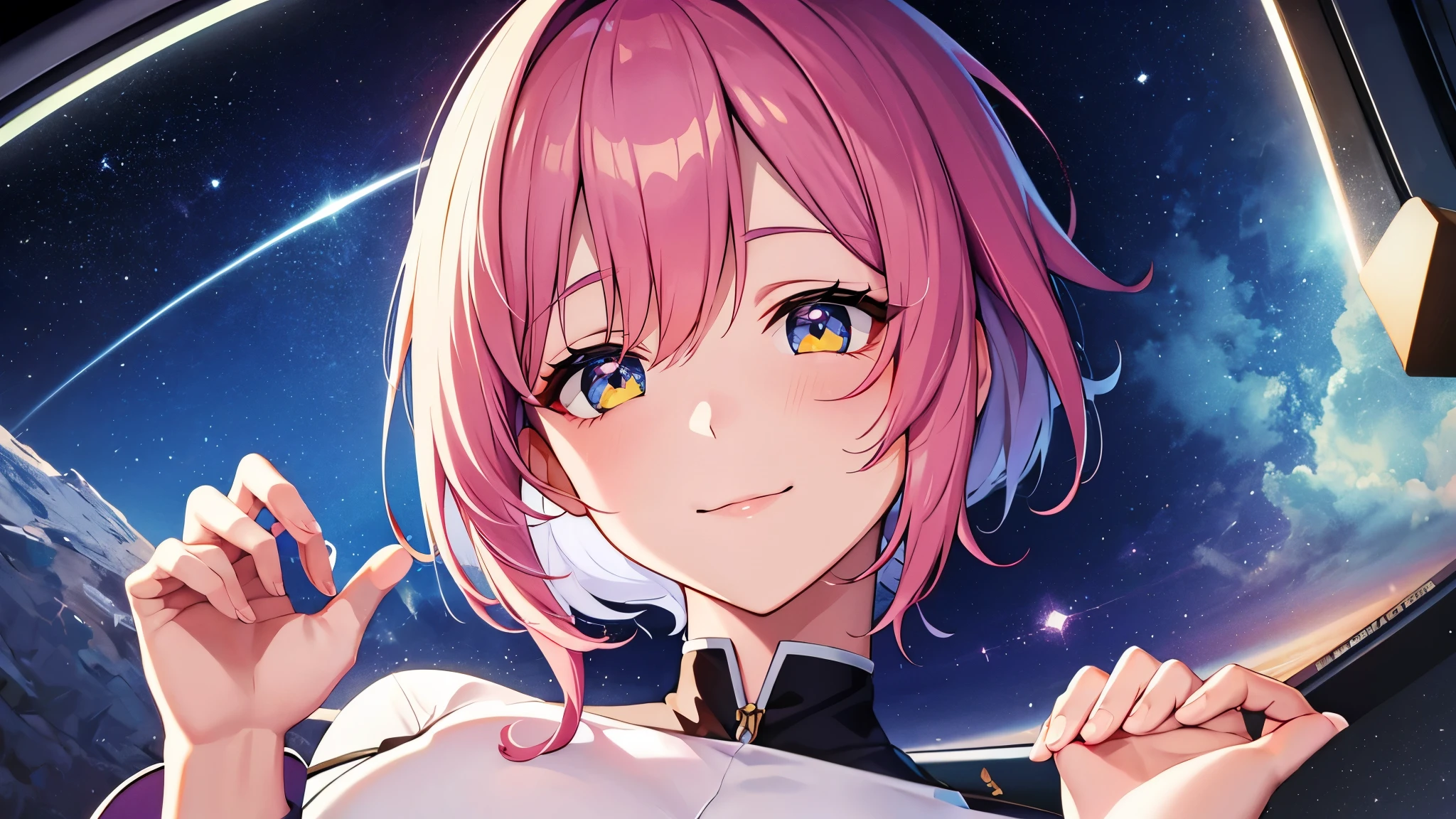 Digital Space、Anime characters、smile