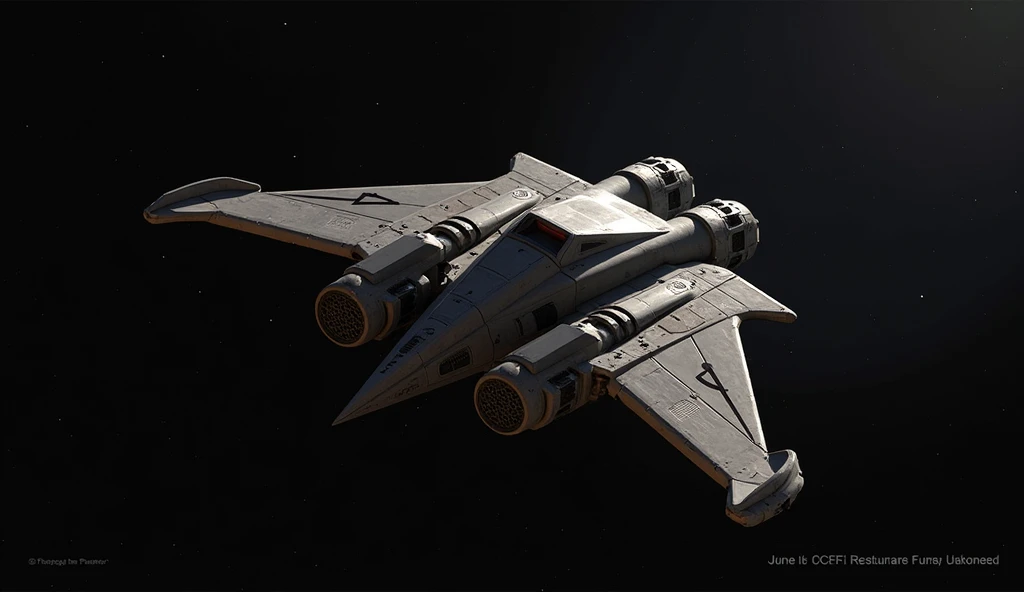 a photo of the spacecraft GTF Hercules, descent freespace the great war