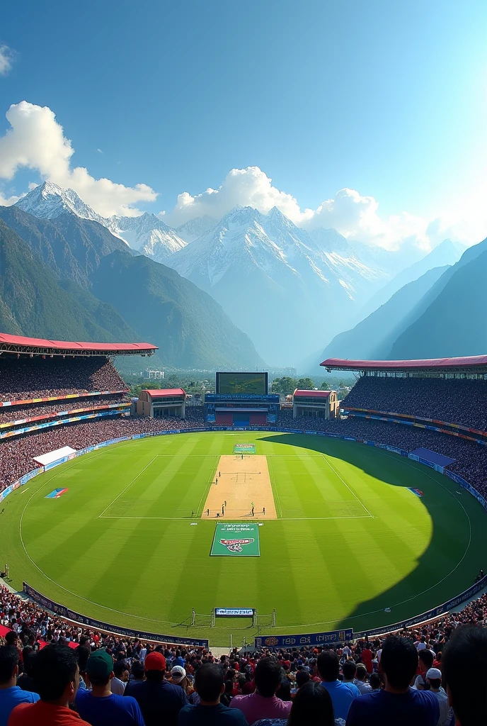 Nepal TU international cricket stadium in landscape mode