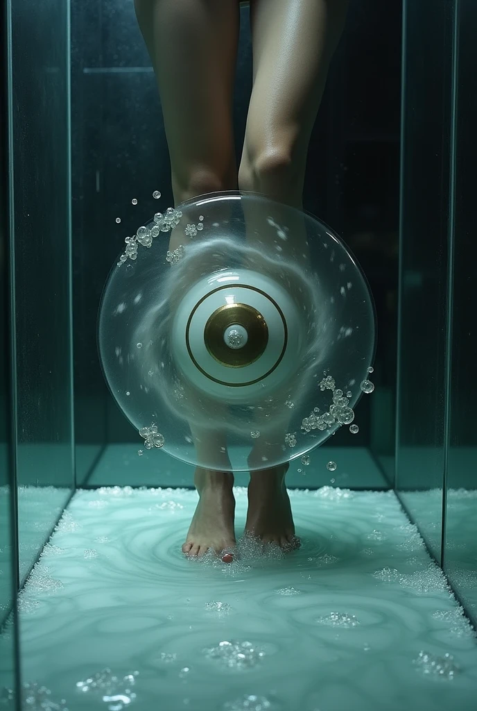 In the space between his legs, something a little thinner than a bicycle tire was spinning at a ferocious rate.。The tire-like object has tiny pearls embedded in its center.、It was wedged in the crack and rotating mercilessly.。The floor of the acrylic display case was soaked.。