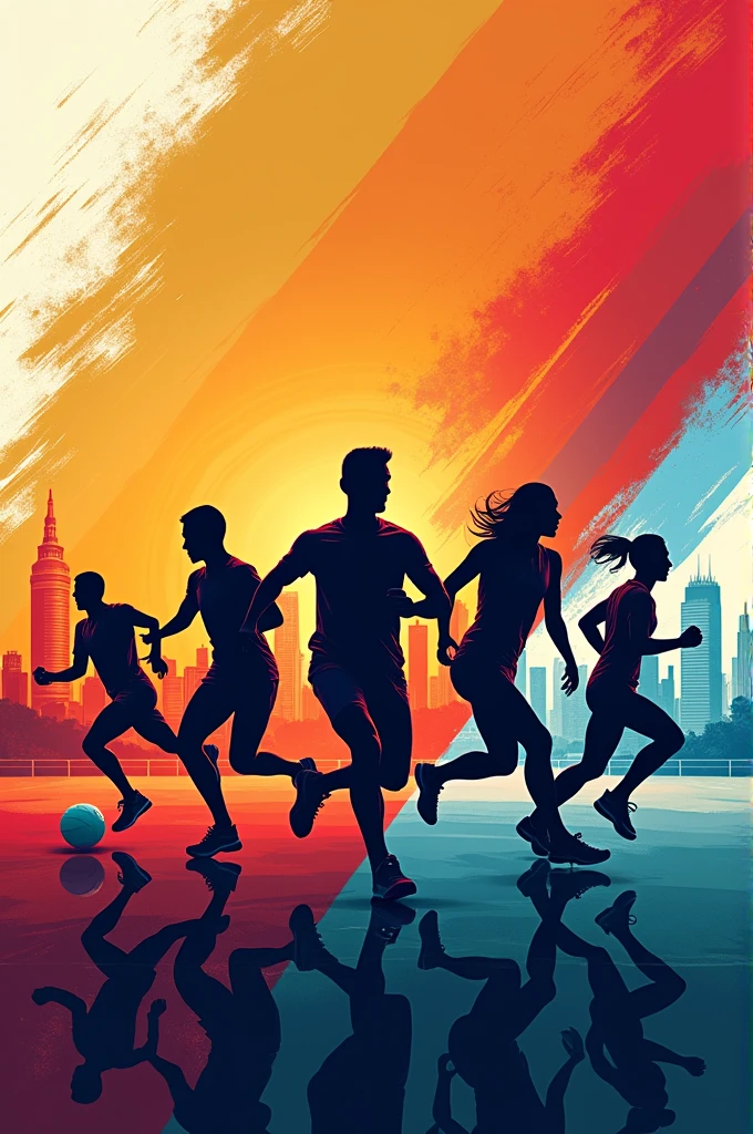 Create a poster background design for sportsweek event which should be more fascinating