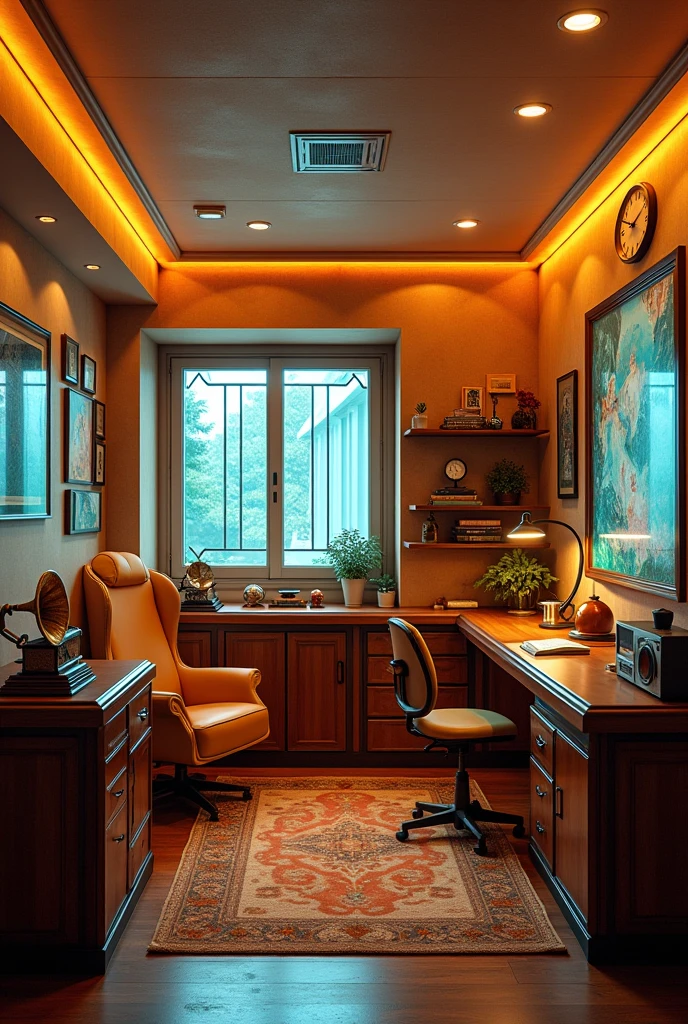 Decorate a nostalgic Future room