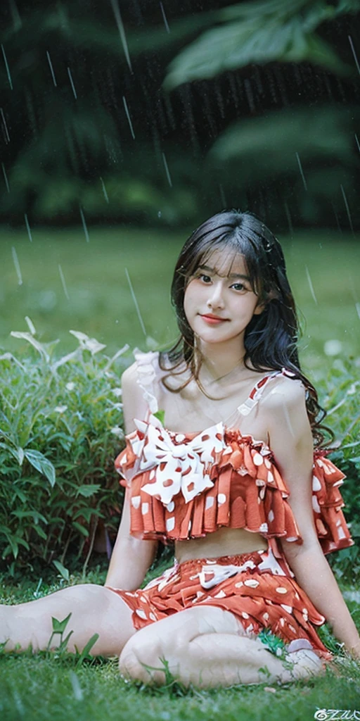 ((64k,Ultra-high resolution,Ultra high quality,masterpiece,Hyperrealistic,Young and adorable, beautiful, young, adorable,〜20 year old girl,young woman,Full body photo,Full body angle,Whole Body Ezbian,Surreal,Very detailed:1.3,Ultra-realistic:2.5)),Cute smile,Adorable smile,nice smile,Baby Face,A Cup〜D Cup Size Breast,Straight Long Hair,Black Hair,Sitting,Cute face,Glowing Skin,Glossy face,Beautiful body,concentrated,下からnakedで,((field,Rain)),((naked,素naked,Not wearing clothes,underwearを身に着けていない,I'll spread my legs and show you)),((High school girl blazer,Transparent exy maid outfit,Sister dress with embroidered collar,Wear a shrine maiden's costume and roll up your mini hakama.,Aircraft Cabin Attendant Uniform,Aircraft Stewardess Uniform)),((Seamless Ultra-thin All-through Pantyhose,Ultra-thin seamless pantyhose, sexy, all-through, beautiful legs, tights, sheer, pantyhose, women's)),single eyelid,Long legs,Thin legs,Beautiful hands and feet,Thin thighs,Nice thighs,((Ultra Micro Mini Skirt:1.2)):1.4,underwear simpleunderwear,((地面にSitting)),Water Lake,A prestigious European-style castle,Rose garden in the background,nakedの肩,Low - Angle,((Face your body forward)),((Sitting position)),((Spread your legs and do the M-leg pose.)),Pull up one'My tight skirt,bangs,Beautiful legs,((Wearing:1.3)),((Pants exposure:1.3)),((Japanese women who still retain their beautiful youthfulness,A European woman who still retains her beautiful youthfulness)),With a young body,((Sea sand beach,Swimsuit,night,Fireworks set off in the background))