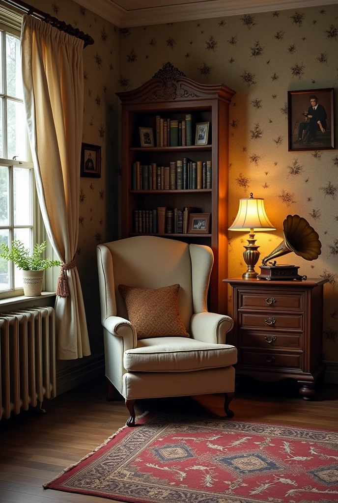 Decorate a room in a nostalgic style 