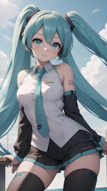 1girl, extremely detailed hyper realistic portrait, Hatsune Miku, brasts enormes