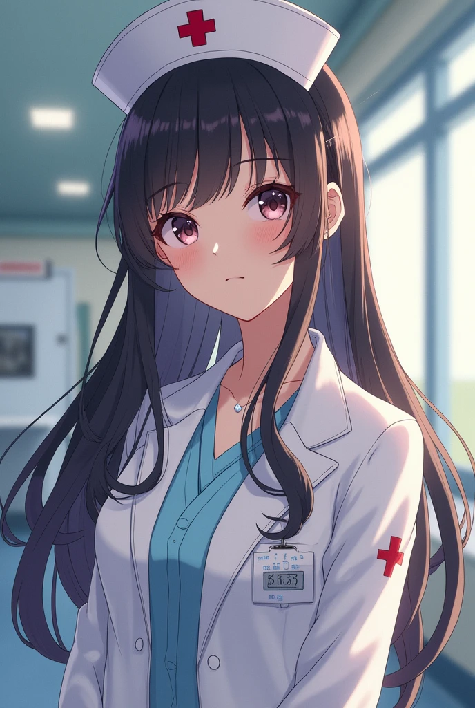 Sexy, anime, manga, long hair, school nurse, pretty 