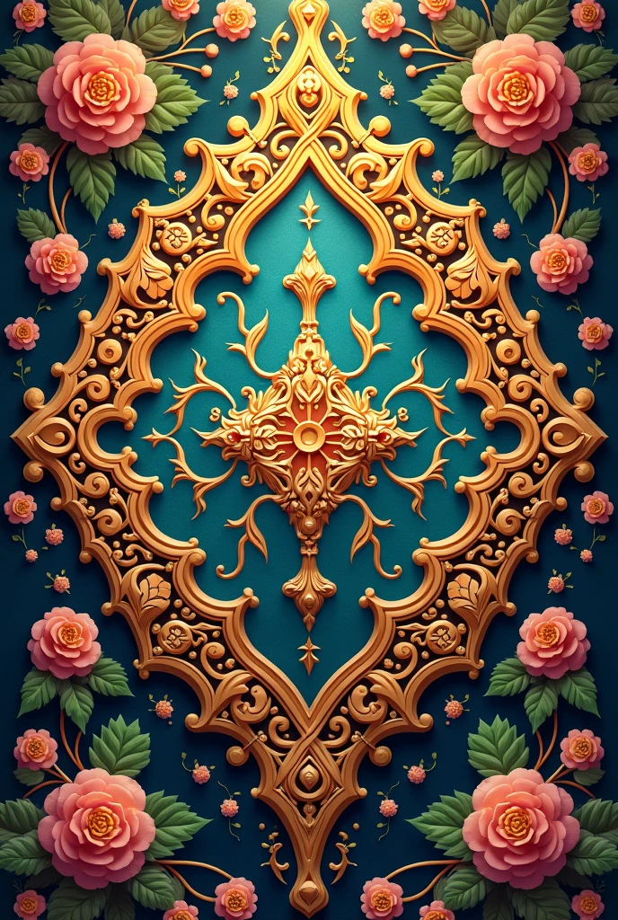 Golden Islamic 4k colorful photo