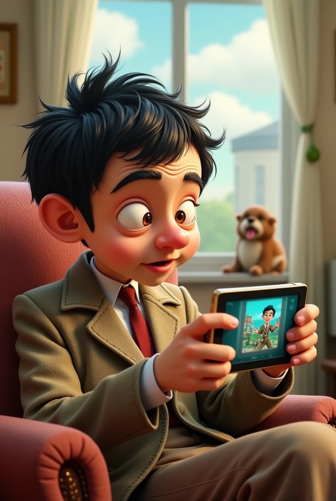 MR.Bean playing fc mobile
