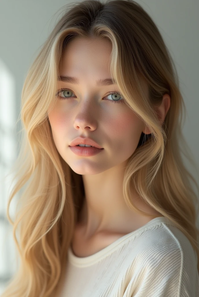 Une fille de 19 ans blond plus reel