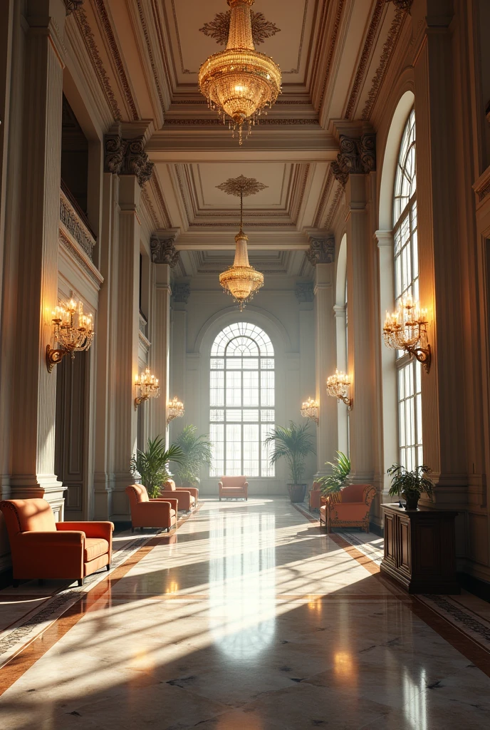 Hotel-like interior, no one there