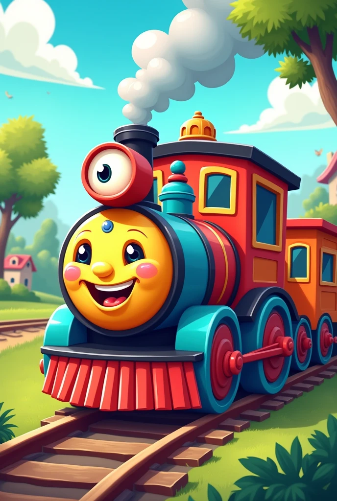 Train cartoon 