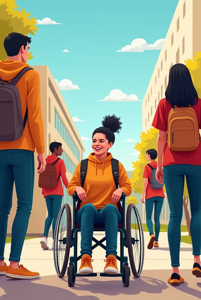 You are required to make a post on “Promoting inclusivity of the
specially-abled on
campus.
”