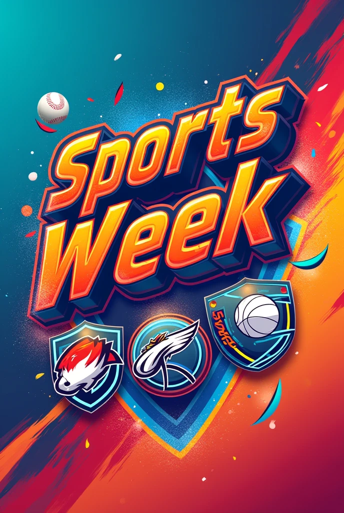 

We’re organizing a Sports Week event and need a background design for promotional materials. Here’s a brief overview of what we’re looking for:

Background Design: The design should be vibrant and energetic, capturing the excitement of sports.
Text Elements: Please include the event name “Sports Week” prominently at the top of theAdditional Graphics: Incorporate some sports-related logos or icons below the event name to reflect the different sports featured in the event.