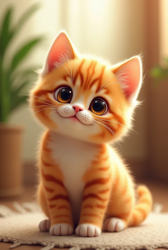 Real Cute Orange little cat