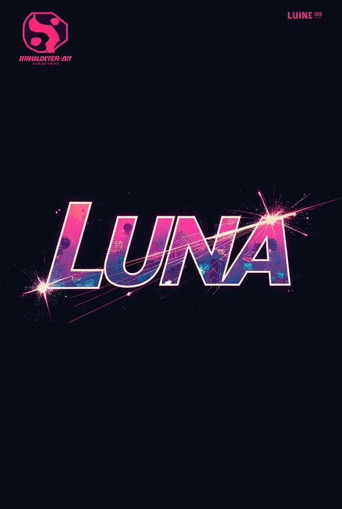 High resolution, Logo for Jdm cars, logo spelling swiftly “Luna” cool, Jdm theme, anime theme, Cyberpunk vibe name spelling, brand logo, logo for tshirt, brand logo “LUNA”, neon vibes, acid trip vibes, acid trip, shooting stars, acid trip inside “LUNA”, acid trip, hallucinations inside “LUNA”, Waves of hallucinations, 