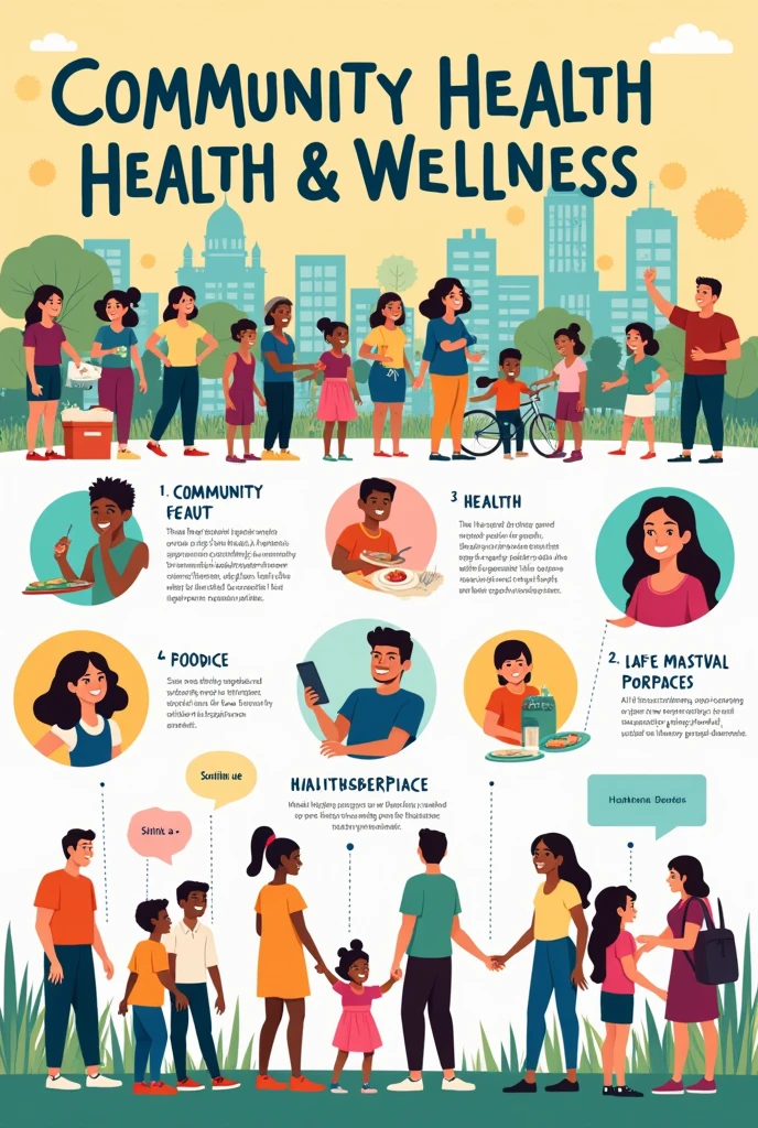 drawing poster about community health