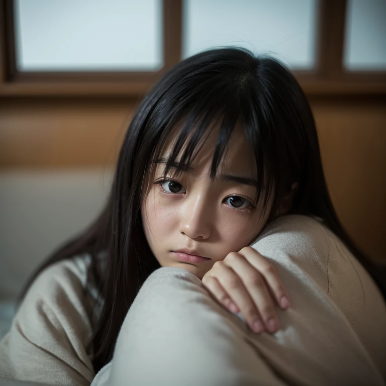 A girl crying because she is being teased by her colleagues 