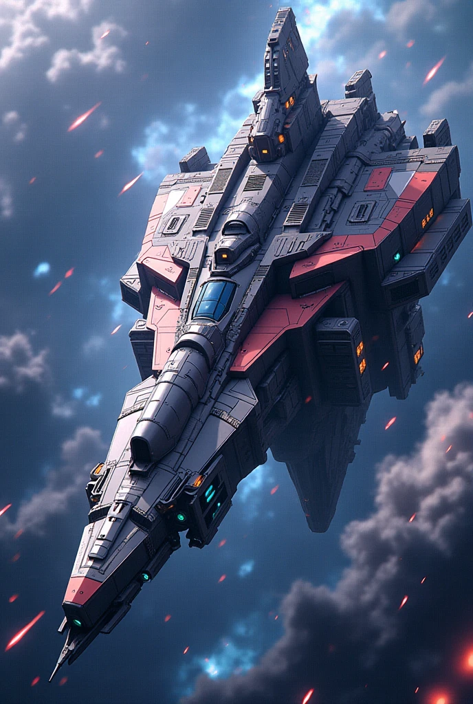 anime, Space Battleship, Cosmic Fortress, Fortress,