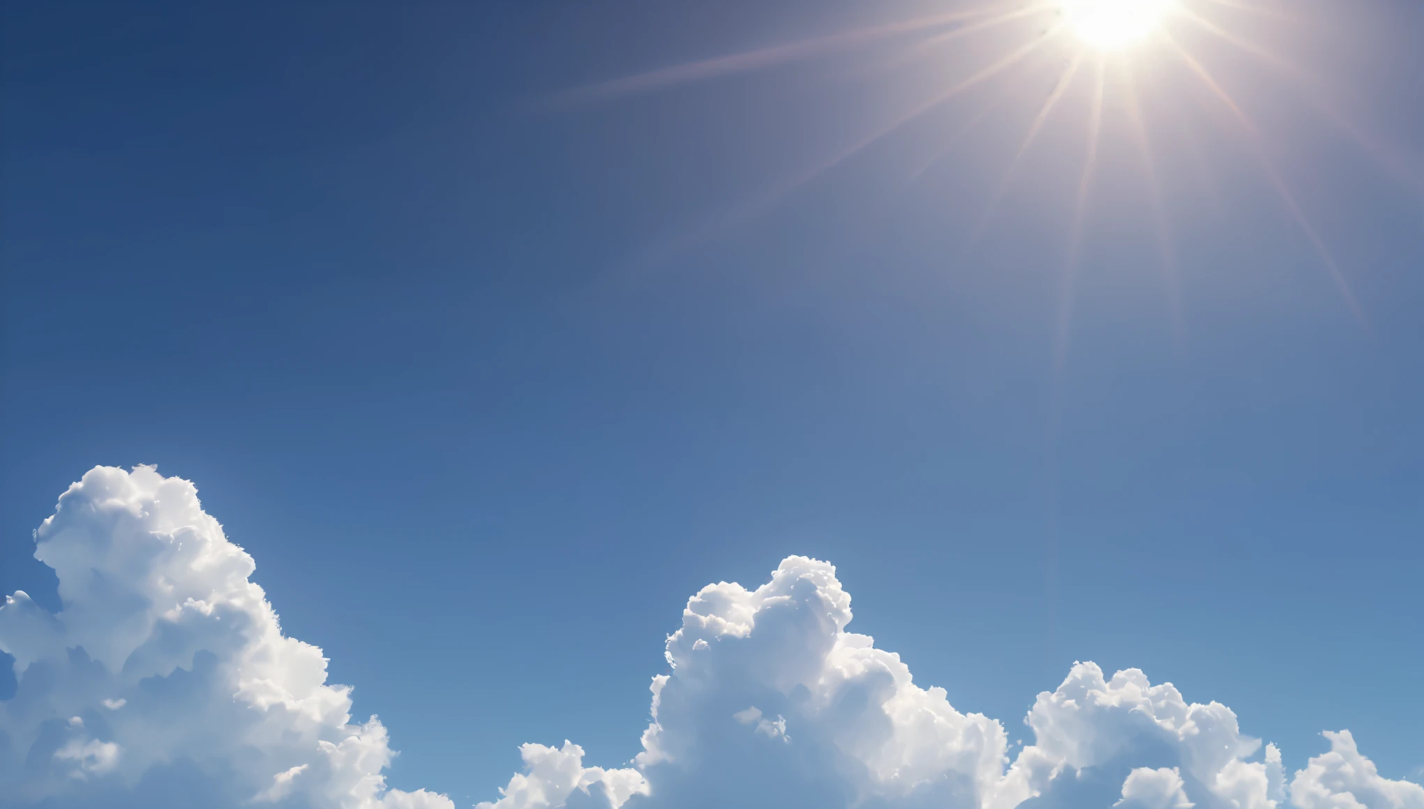 Summer sky,sunny,Daytime, (Highest quality,4K,8k,High resolution,masterpiece:1.2),Very detailed,(Realistic,photoRealistic,photo-Realistic:1.37),High resolution,超High resolution,Studio Lighting,Vibrant colors,Professional
