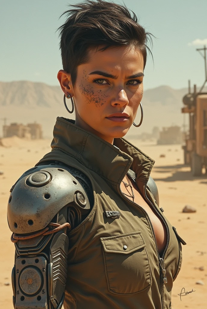 Mariana Almeida, mayor of Pau dos Ferros, as Furiosa from the movie Mad Max