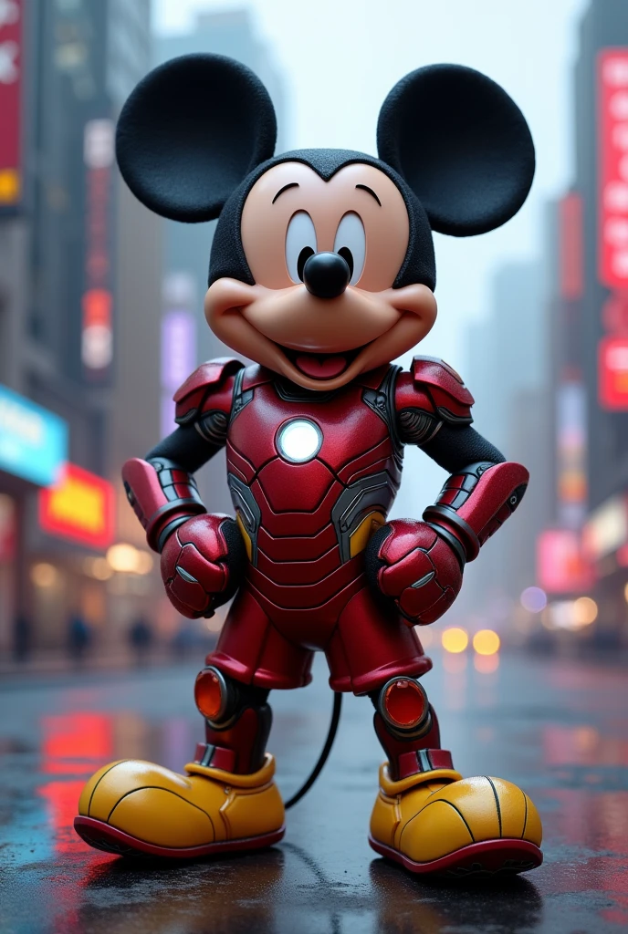 Micky mouse in iron man dress
