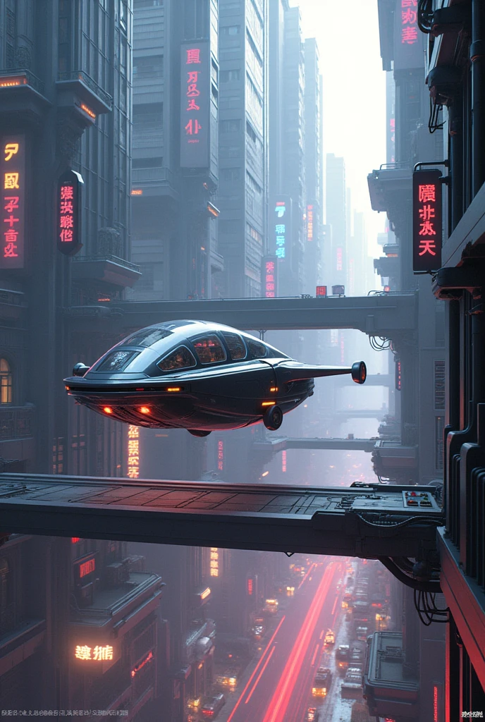 Cyber city flying car