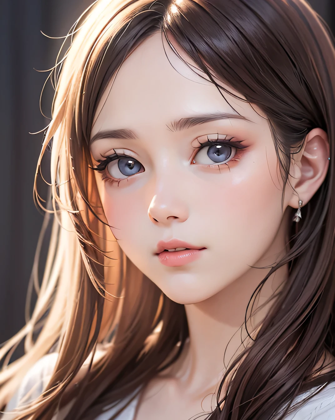 Highest quality, White skin, Real human skin, (detailed), Oval Face, pore, Ultra-high resolution, (8k, RAW Photos, Realistic: 1.4), one person&#39;s, slim, (Gentle, goddess-like eyes) happiness: 1.2), (Lip gloss, eyelash, Gloss Face, Highest quality, Ultra-high resolution, Wide Lighting, Natural Shading)