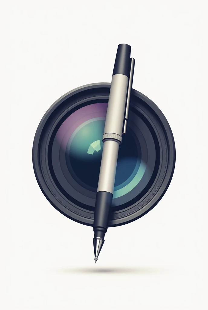 Logo for pen inside the camera lens