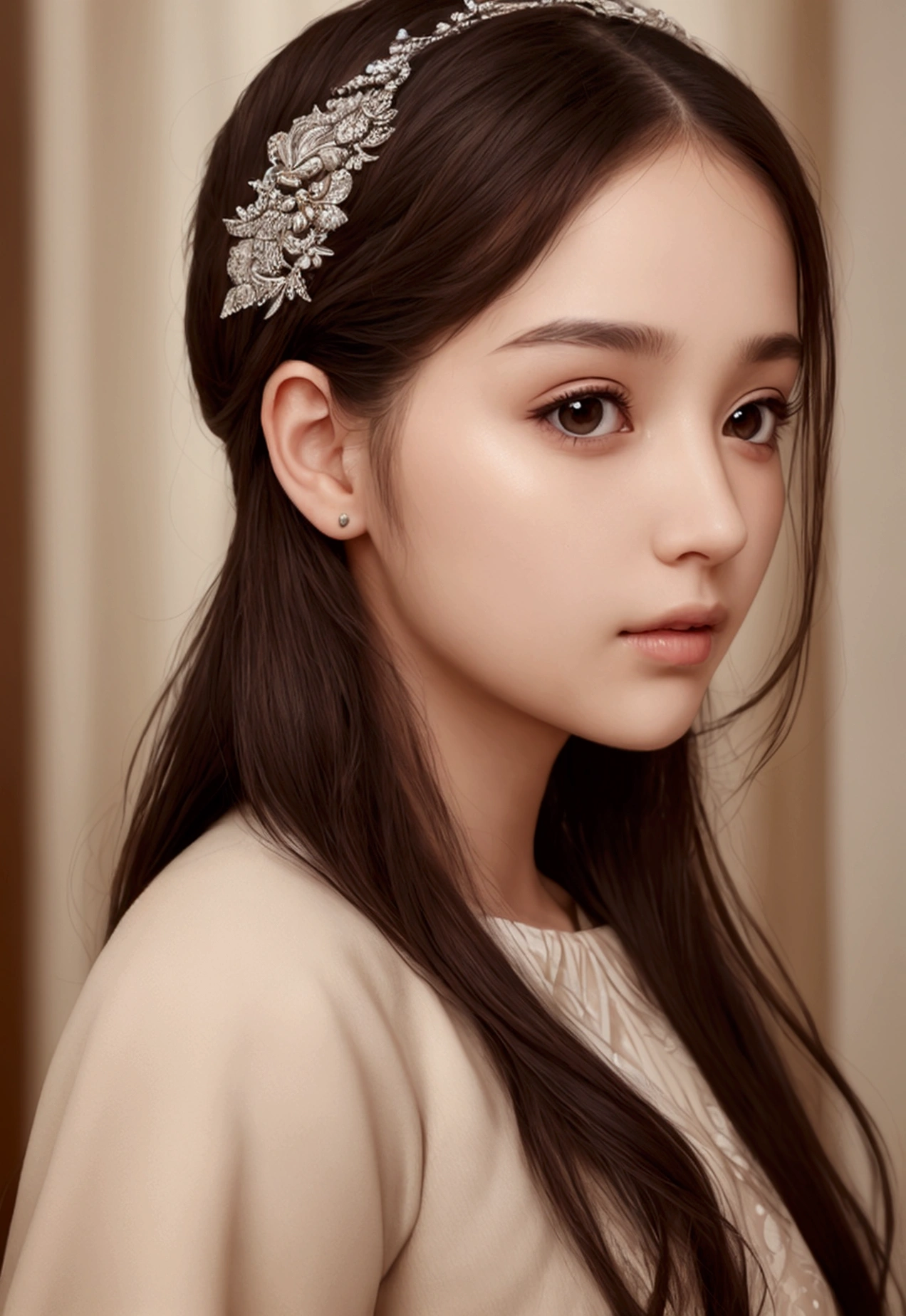 Clear and detailed facial features, Beautiful sister