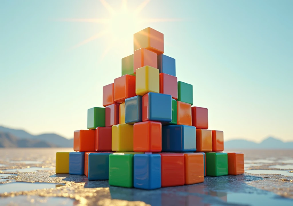 beautiful picture of Pyramid Rubik's Cubes