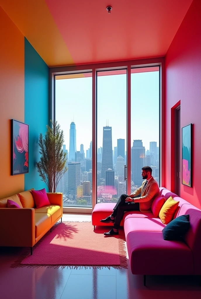 I tried turning a color box into a hotel room