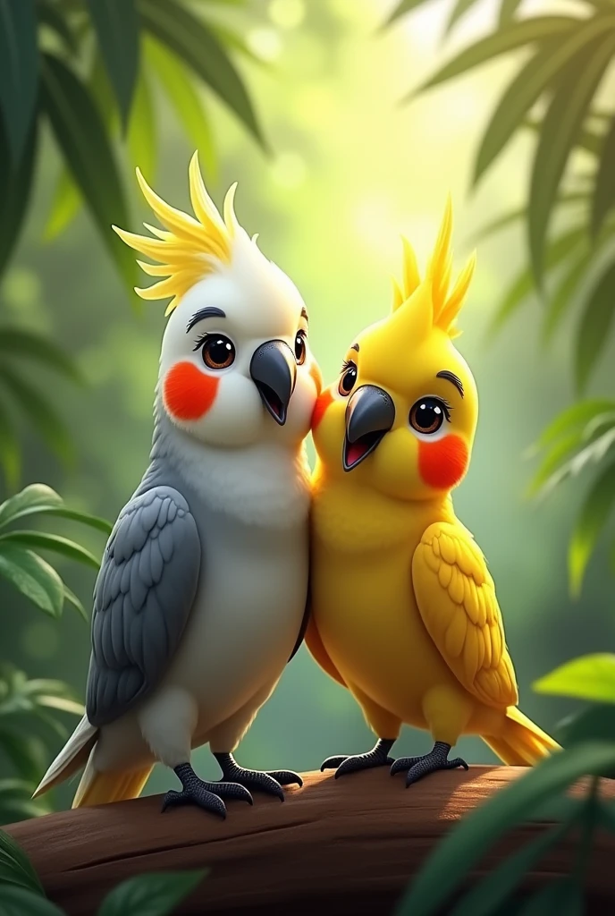 New journey with my new birds two pair cocktail