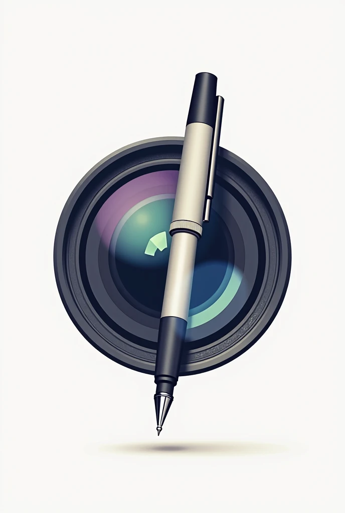 Logo for pen inside the camera lens