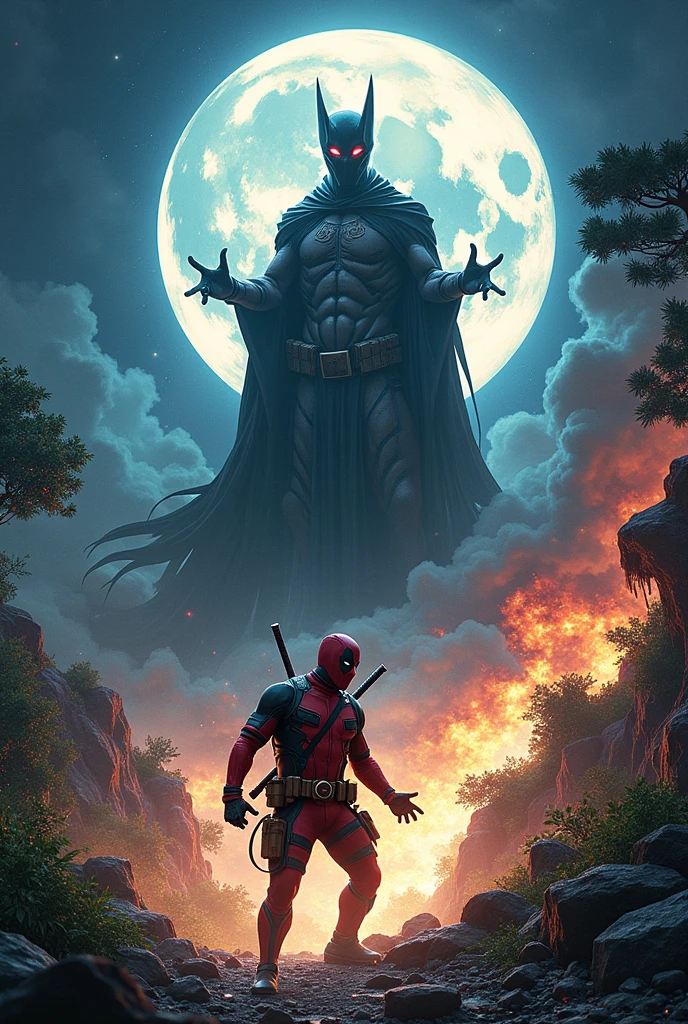 A one character for Deadpool and villain for door mamu and the fight the moon night with animal planet