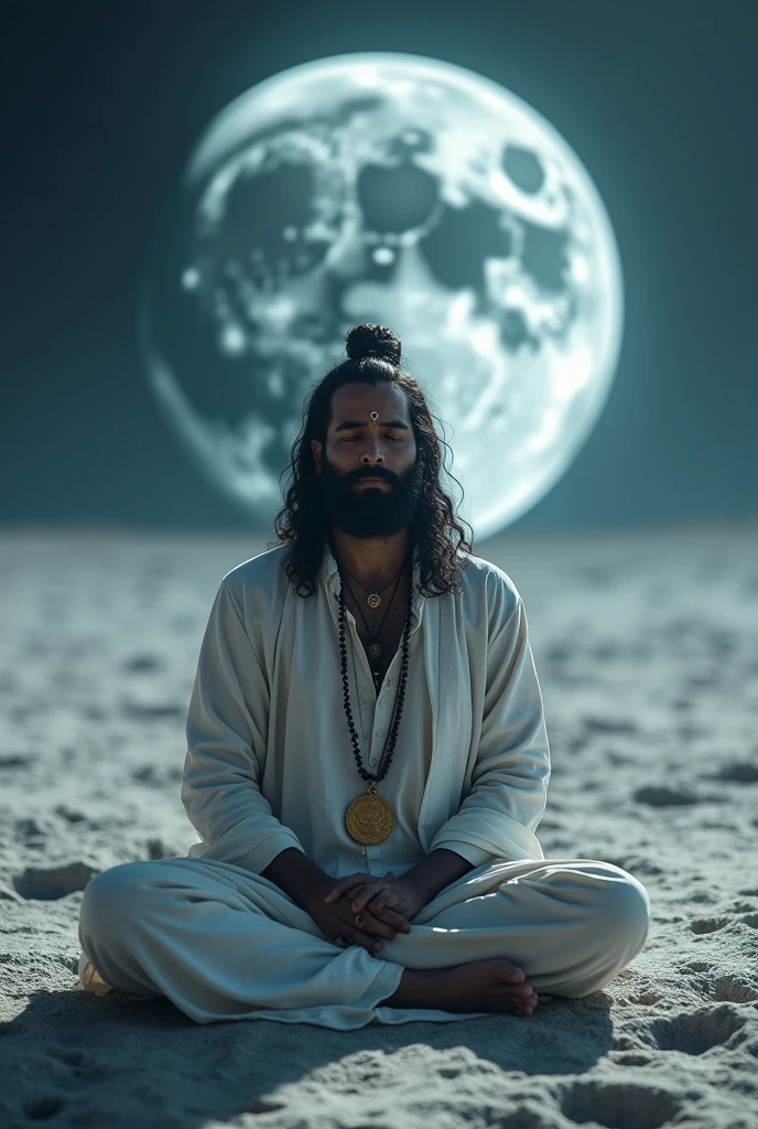 Shiv baba on moon