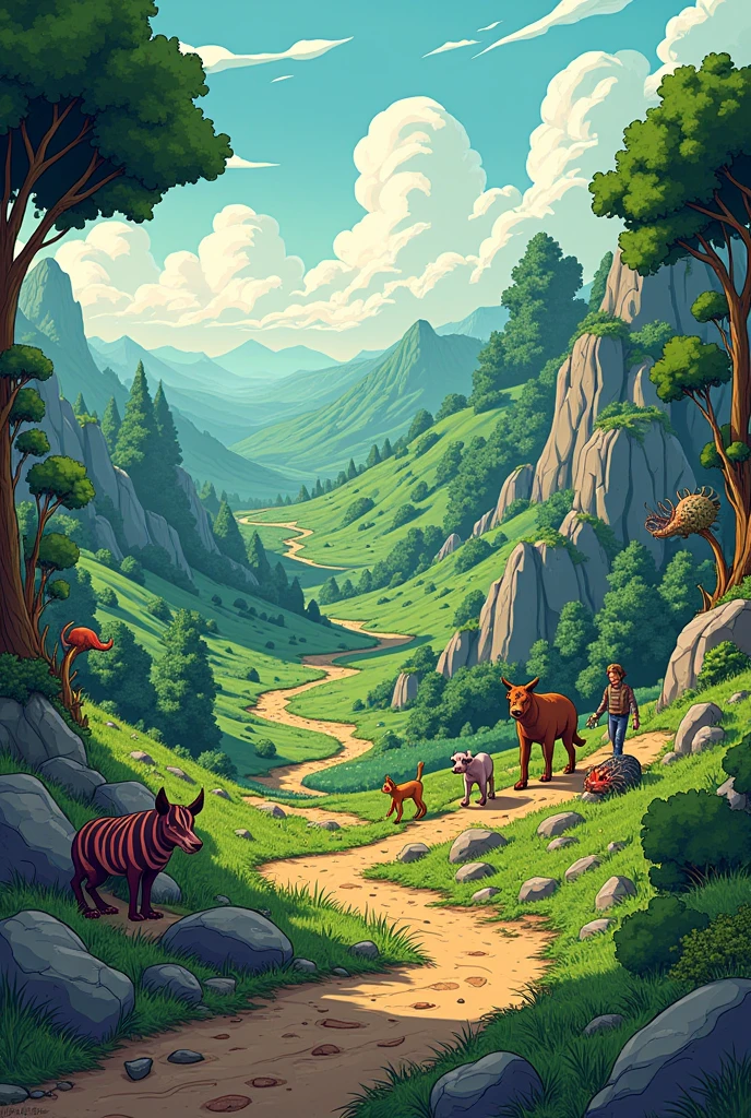 jean-baptiste lamarck theory comic landscape pic