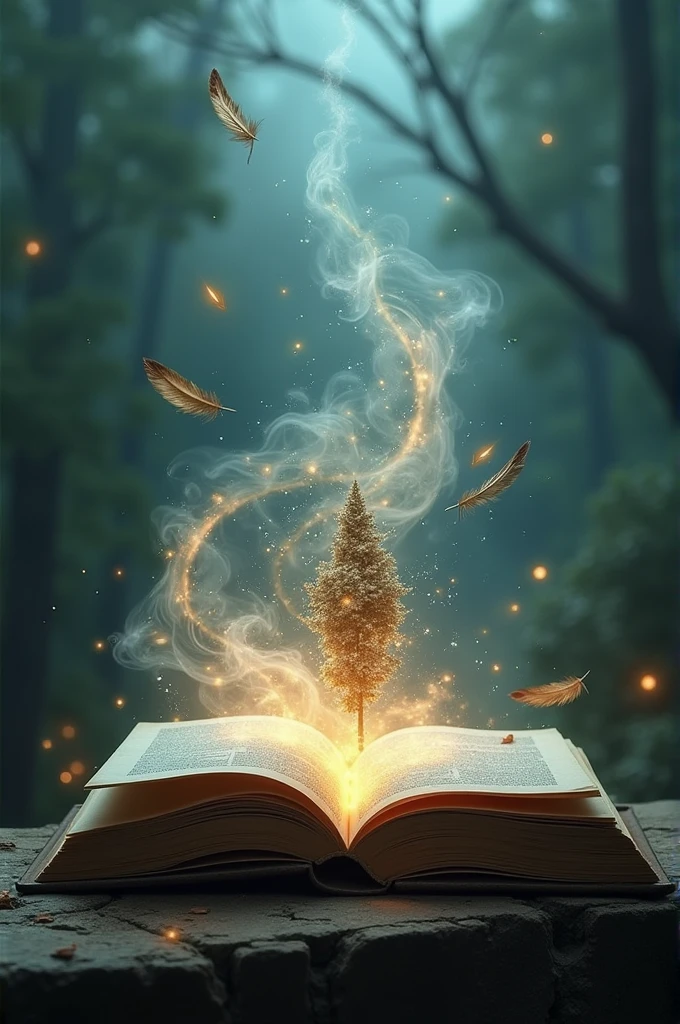 holistic and partial photo that show a book and fantasies (easy to drawing)