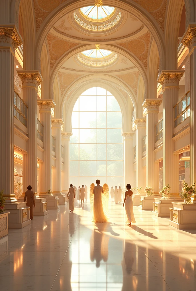 Attractive shopping mall in heaven