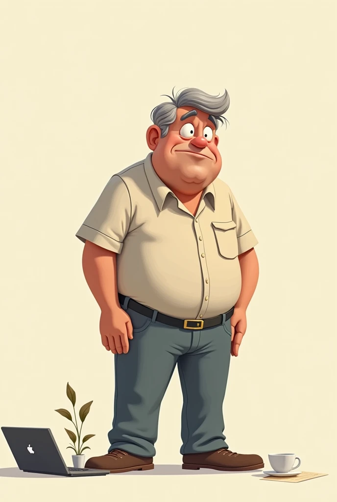 An animated guy tired of searching a job