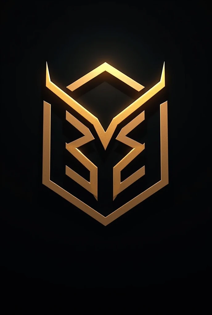 A logo that has the colors gold and black, which is called Barber shop Kaiser, that is very striking and somewhat technological, that carries barber supplies