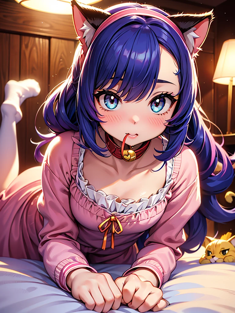 sexy anime girl, feet up, beautiful feet, beautiful soles, blush, sexy face, big butt, huge ass