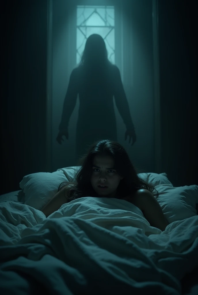 The generated image of a horror sleep paralysis scene may not perfectly meet the requirements of the prompt as it may vary in its depiction of the experience. However, it generally maintains logical consistency and clarity by conveying a sense of fear and unease, which are common elements of sleep paralysis descriptions.