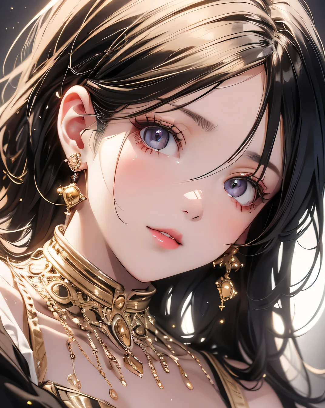 Highest quality, White skin, Real human skin, (Detailed), Oval Face, pore, Ultra-high resolution, (8k, RAW Photos, Realistic: 1.4), One beautiful woman, slim, (Gentle, goddess-like eyes) happiness: 1.2), (Lip gloss, eyelash, Gloss Face, Highest quality, Ultra-high resolution, Wide Lighting, Natural Shading)